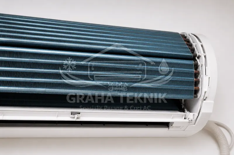 Evaporator (Indoor) Sesudah dicuci - hasil cuci AC Graha Teknik